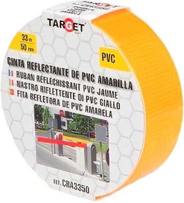 Cinta Reflectante Amarilla 33m x 50mm